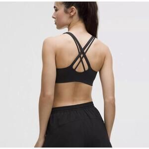 Lululemon Women's Criss-Cross Black Sports Bra Size 6
